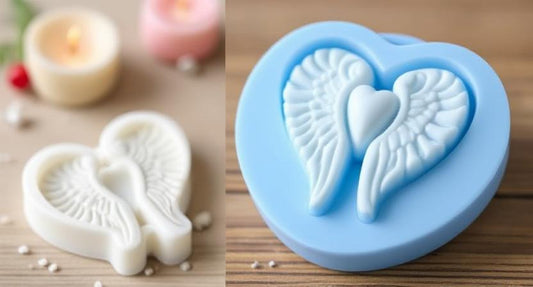 Craft with Heart: The Enchanting Elegance of the Angel Wings Silicone Mold (L Size)