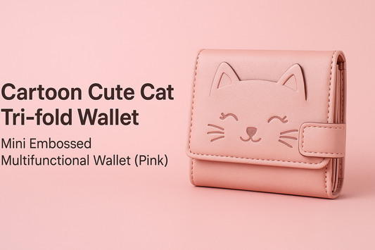 Calling All Cat Lovers: This Pink Embossed Cat Wallet is Your New Everyday Essential