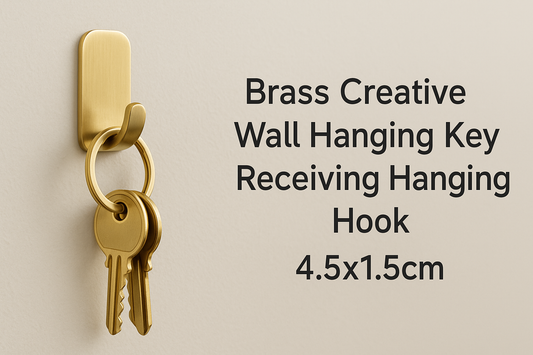 Brass Creative Wall Hanging Key Receiving Hook (4.5x1.5cm) – A Compact, Elegant, and Functional Home Essential