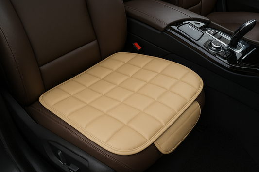 Car SUV PU Leather Seat Cushion Pad (Beige): The Perfect Blend of Comfort, Style, and Seat Protection