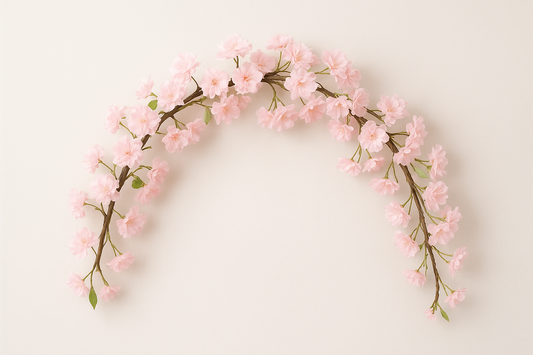 Simulation Sakura Rattan Flower Vine (135 Light Pink Blossoms): Eternal Beauty, Zero Maintenance
