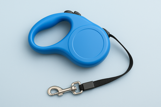 Strong Blue 3m Retractable Dog Leash – Automatic Soft Traction Rope Belt for Small and Medium Dogs , Cats