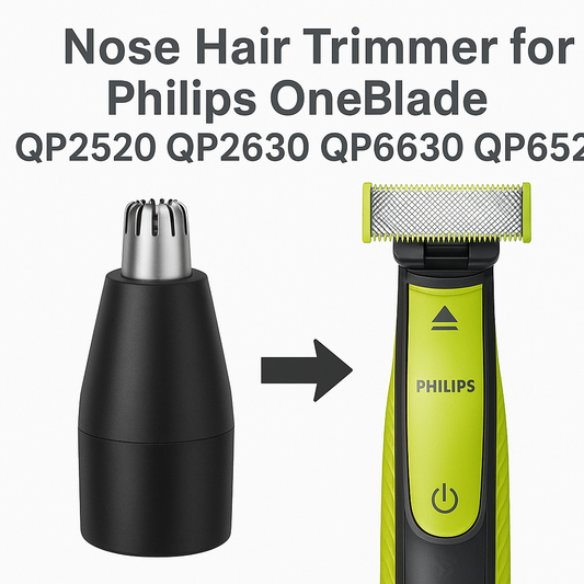 Precision Nose Hair Trimmer Attachment Compatible with Philips One Blade QP2520, QP2515, QP2630 & More