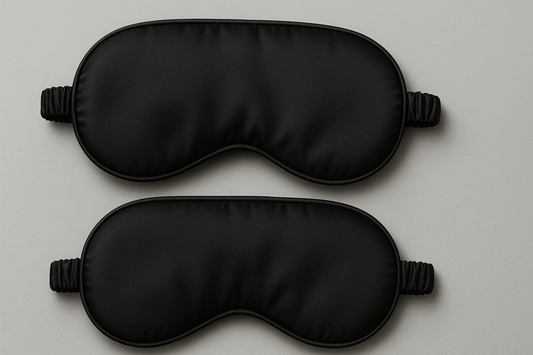 2 PCS Pure Silk Padded Eye Masks guarantee unparalleled comfort for endless nights of restful sleep