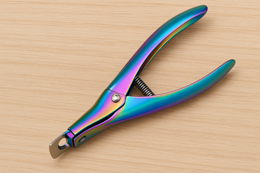 Get Salon-Perfect Nails at Home with the Beautifully Colorful Titanium U Shaped Stainless Steel French Nail Cutter