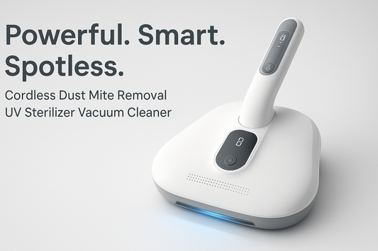 85000pa Powerful Cordless Smart Handheld Vacuum Cleaner With UV Sterilization, Dust Mite Removal, And Deep Cleaning Technology - White