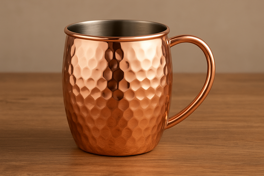 Copper Plating Stainless Steel Mug in Rose Gold Hammer Point Style – A Blend of Luxury, Durability, and Everyday Elegance