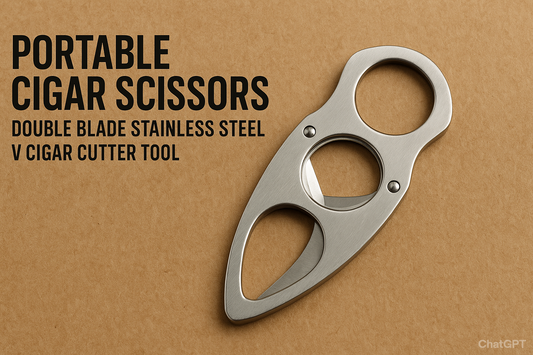 Bear Eye Double Blade V Stain Cigar Cutting Tool For Timeless Precision And Luxury In Any Cigar Cut Experience