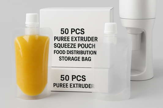 Revolutionize Your Kitchen Storage with the 50 PCS Puree Extruder Squeeze Pouch Set: The Perfect Partner for the HC14554 Food Dispenser