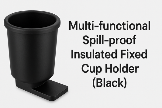 Multi-functional Spill-proof Insulated Fixed Cup Holder (Black): The Ultimate Blend of Convenience, Stability, and Style