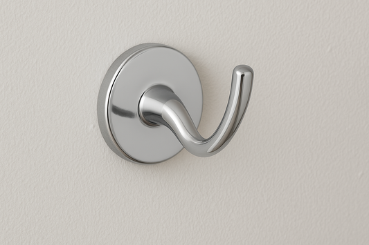 Elegant Strength: Punch Coat Hook Bathroom Hook (8331B) for Organized Living