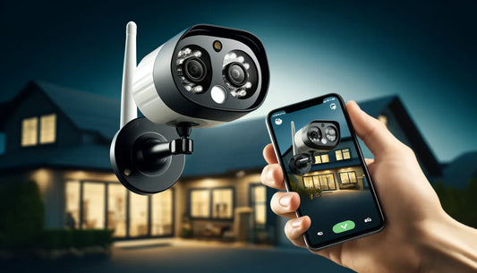 Advanced Dual-Lens WiFi Home Outdoor Security Camera Remote Night Vision HD Waterproof Monitor Mobile Phone Integration Ultimate Surveillance (AU Plug)