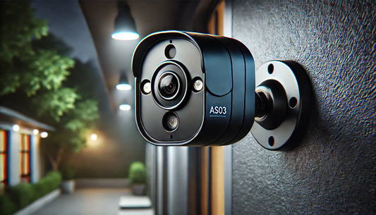 AS03 Outdoor HD Mini Smart Security Camera with Infrared-Night Vision, Waterproof Design, and Motion Detect (Black)