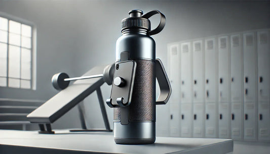1000ml Stainless Steel Sports Bottle With Magnetic Phone Holder, Insulated Thermo Cup For Cold And Hot Drinks-Long Lasting Leak Proof