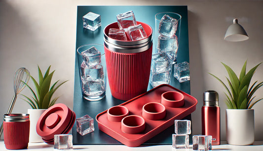 Large Silicone Ice Molds with Lid for Stanley Tumblers – Create 3 Hollow Ice Cylinders for Long-Lasting Chilled Beverage