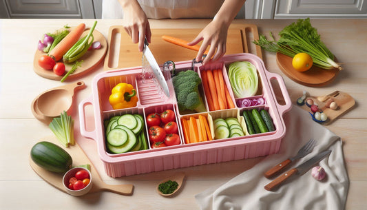 The Ultimate Kitchen Hack: Multifunctional Foldable Cutting Board & Washing Basin (Large, Pink)