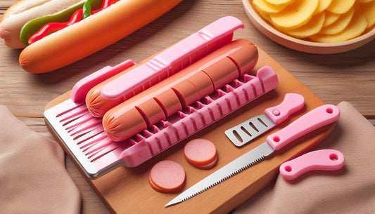 Slice with Style: Why This Pink Hot Dog Slicer Is a Must-Have for Every BBQ and Camping Trip