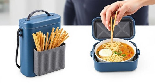 Travel Light, Eat Right: Discover the Stylish and Portable Blue Cutlery Set
