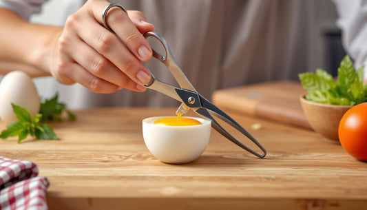 Crack with Precision: The Ultimate Stainless Steel Egg Scissors Opener for Clean and Effortless Egg Preparation