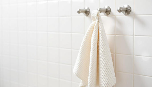 Chenille Hand Wipe Ball Large Hanging Bathroom Quick Dry Hand Towel Kitchen Rag Wipe Handkerchief(White)
