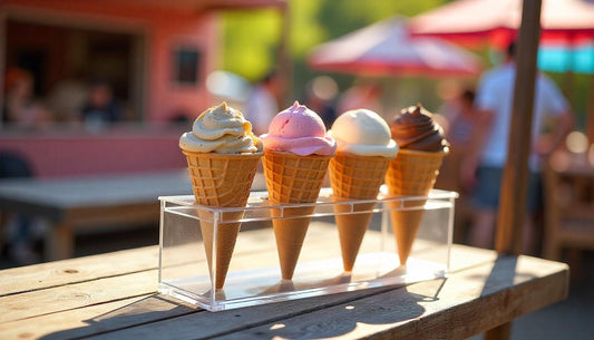Scoop in Style: Why the YX035 Acrylic Ice Cream Cone Rack is a Must-Have for Every Dessert Lover