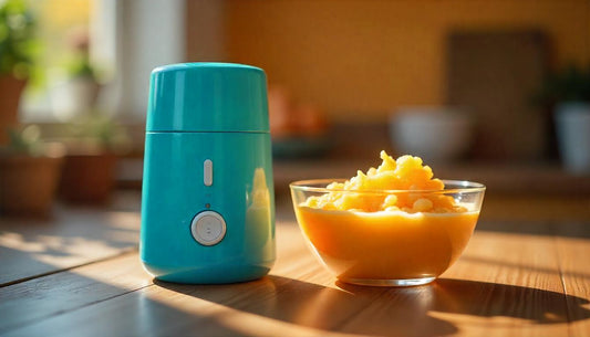 Wireless USB Charging Garlic Machine Baby Food Supplement Machine, Style:100ml Small Power(Blue)