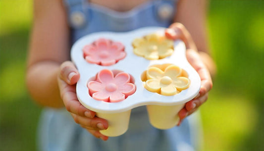 Blossom Into Flavor: Create Stunning Frozen Treats with the 4 Grids Flower Ice Cream Silicone Mold