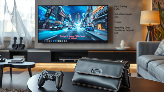 EVA Leather Handbag Clutch-Black for ASUS ROG Ally
