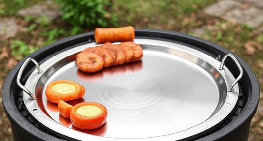 Experience the Perfect Outdoor Cooking with the Durable Portable Round Stainless Steel Barbecue Tray (30 × 30 × 2.8 cm)