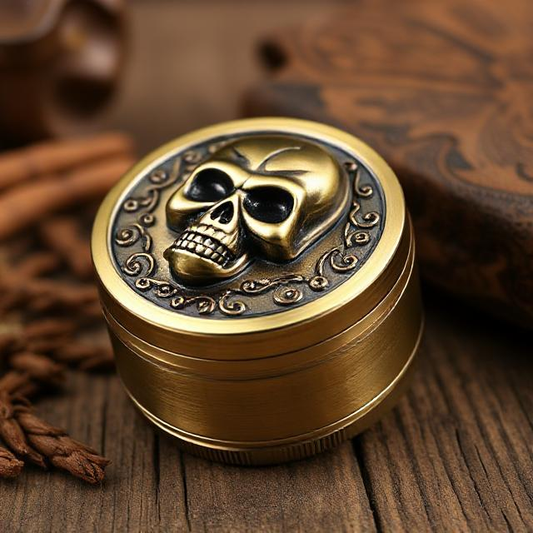 The Skull King Grinder: A Stylish and Durable Essential for Perfectly Ground Herbs
