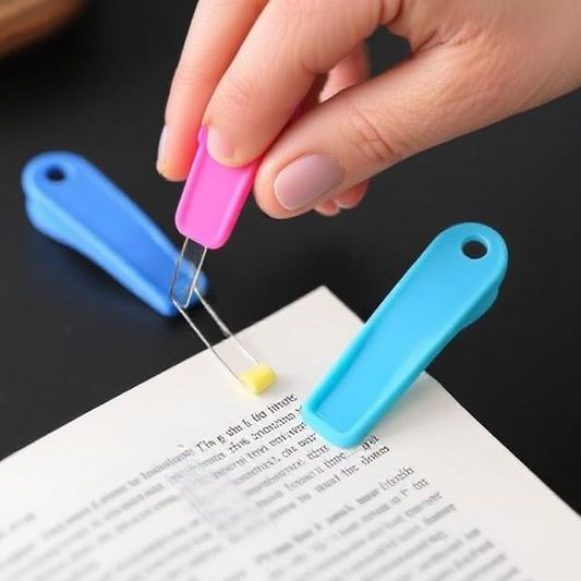 Never Lose Your Place Again: The Ultimate 6pcs Silicone Page Bookmark Clip for Readers