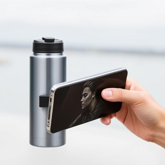 Stay Hydrated and Connected: The Ultimate 1000ml Sports Bottle with Magnetic Phone Holder