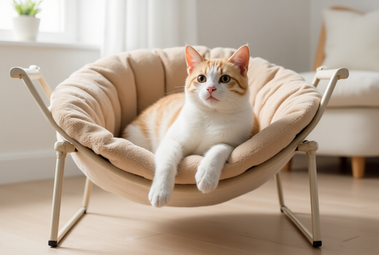 Elevated Comfort: Why the Pet Fun Lounge Chair Cat Hammock (Beige) Is Every Cat’s Dream Spot