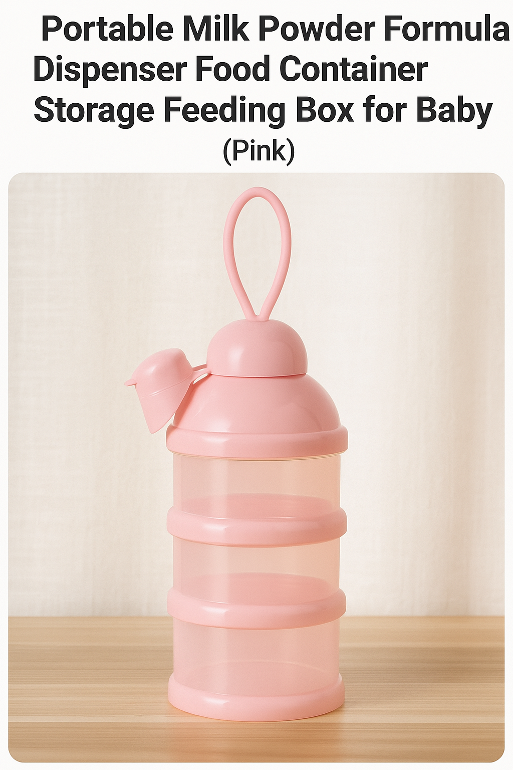 The Smart Way to Feed on the Go: Why Every Parent Needs This Pink Baby Formula Dispenser