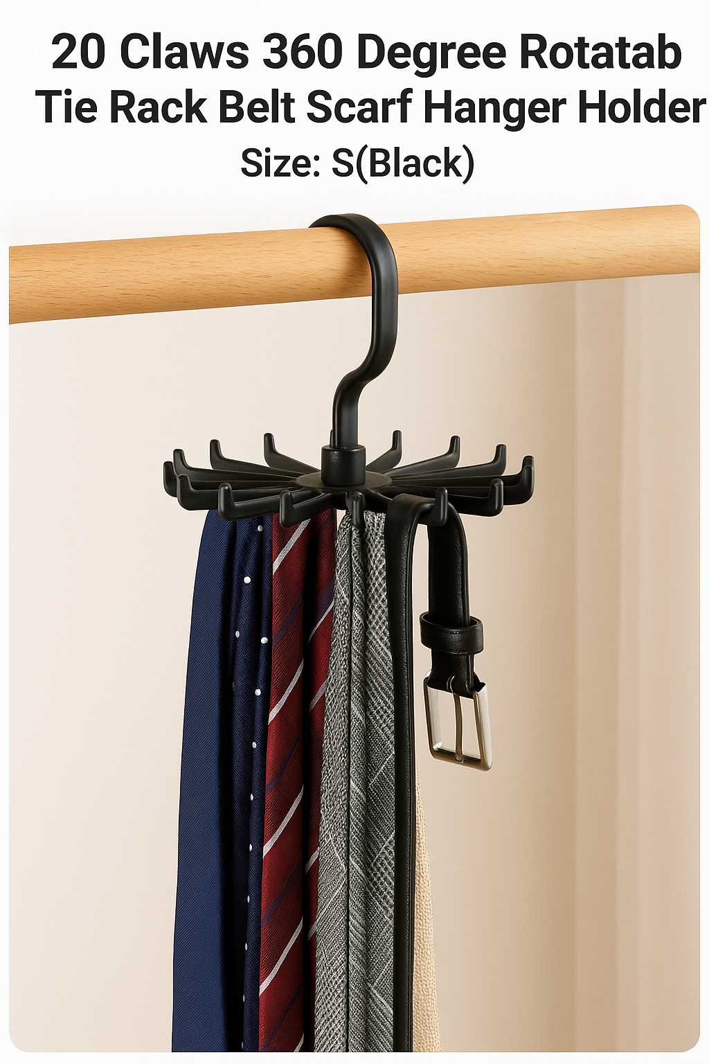 Declutter Your Closet with Style: The 20-Claw 360° Rotating Hanger Every Wardrobe Needs