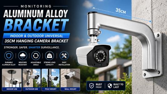 Ultimate Security Solution: Monitoring Aluminum Alloy 35cm Universal Hanging Camera Bracket for Indoor & Outdoor Use