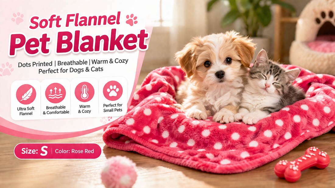Soft, Warm & Breathable: The Ideal Pet Blanket for Cats and Dogs