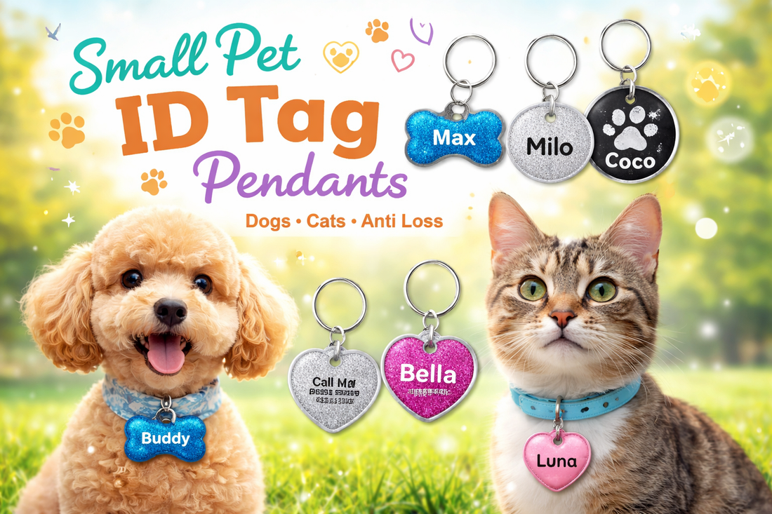 Protect Your Pet in Style: Small Pet ID Tag Pendant for Dogs & Cats Anti-Loss Solution