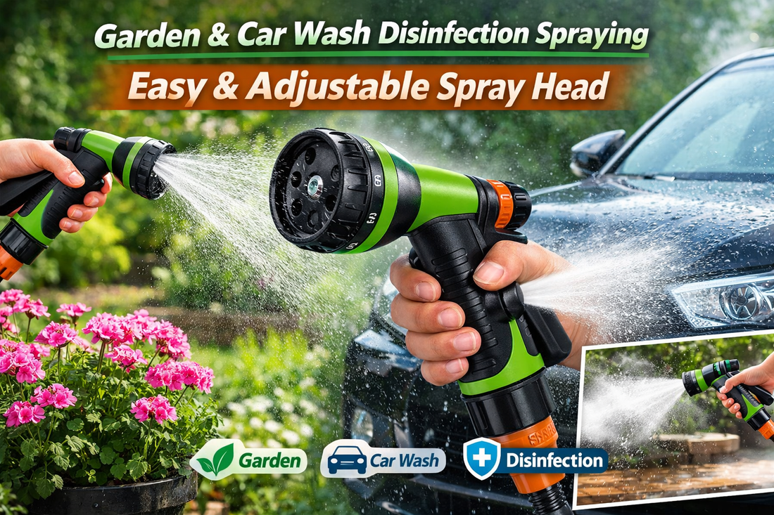Upgrade Your Cleaning Routine with Adjustable Spray Head Perfect for Garden Care, Car Wash & Disinfection