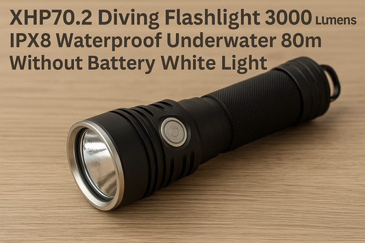 Dominate in the deepest waters with the high-performance diving flashlight XHP70.2: 3000 lumens super bright LED