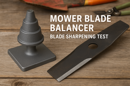 MOWER BLADE BALANCER AND SHARPENING TEST TOOL (GRAY)-Supreme Garden Hardware for Precision Blade Maintenance, Optimal Lawn Care and Enhanced Mower Performance