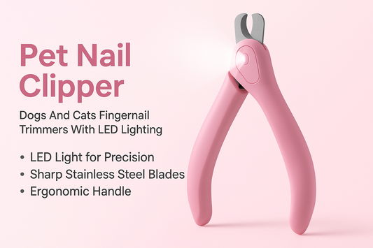 The Ultimate Guide to Pet Nail Care: LED Nail Clippers for Dogs and Cats (Pink)