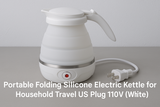 Revolutionizing Convenience: The Portable Folding Silicone Electric Kettle for Household and Travel (US Plug 110V, White) - Compact, Efficient, and Travel-Friendly