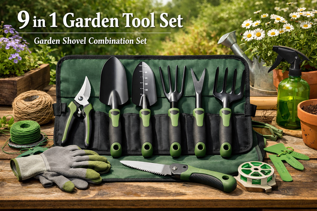 The 9-in-1 Gardening Solution provides multiple gardening functions through its complete 9-in-1 design.