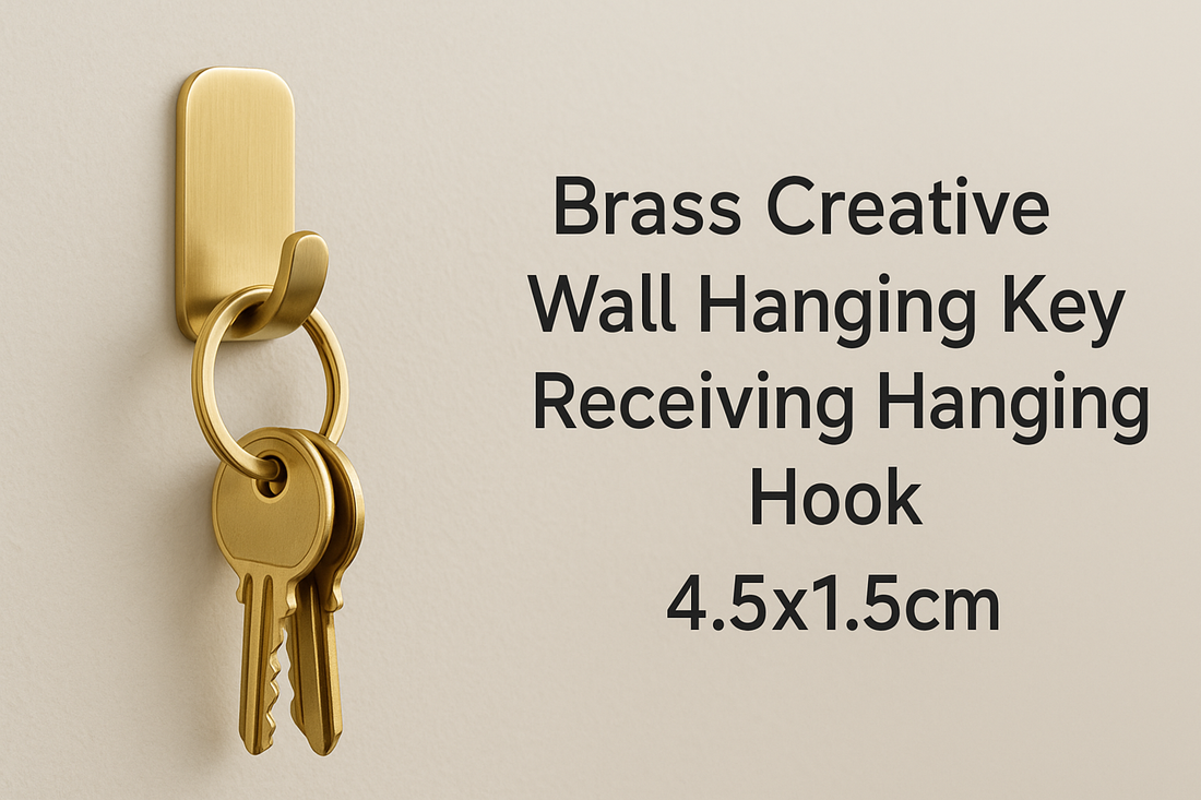 Brass Creative Wall Hanging Key Receiving Hook (4.5x1.5cm) – A Compact, Elegant, and Functional Home Essential