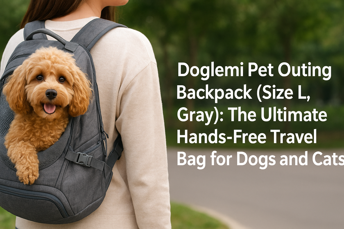 Doglemi Pet Outing Backpack (Size L, Gray): The Ultimate Hands-Free Travel Bag for Dogs and Cats