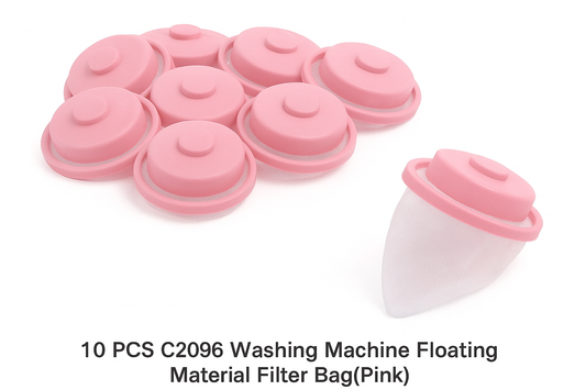 10 PCS C2096 Washing Machine Floating Material Filter Bag (Pink): The Perfect Solution for Cleaner, Fresher Laundry