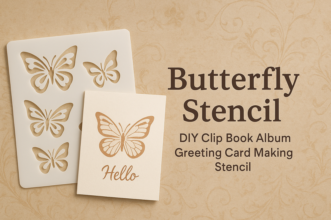Butterfly Stencil DIY Clip Book Album Greeting Card Making Stencil: A Creative Essential for Craft Lovers