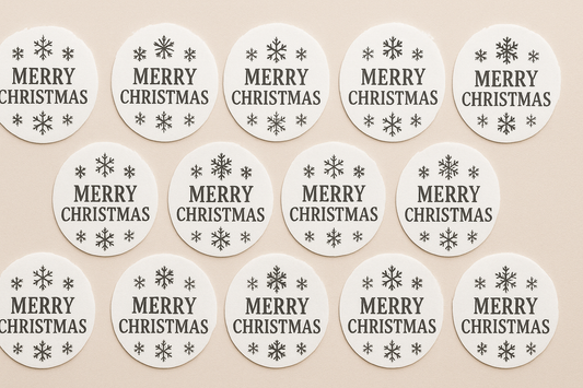 Winter Wonderland Elegance: White Snowflake Cup Pads for the Perfect Christmas Table