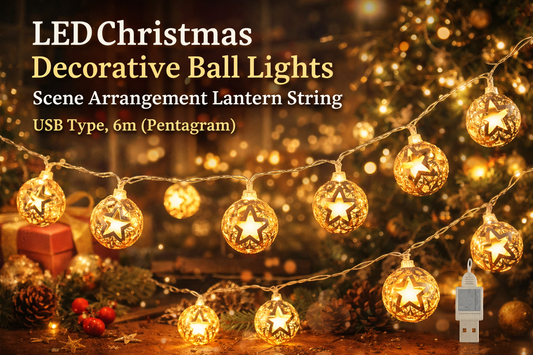 Create a Magical Holiday Glow with LED Christmas Decorative Ball Lantern String Lights